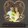 Personalized LED Illusion Heart Lamp With Photo And Name