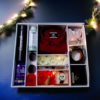 Shirt hamper With Shirt / Bodysprey / Shaving Foam / Watch / Belt / Walet / Chocolate / Mug / Flower