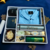 Shirt Hamper Box With Shirt / Walet / Mug / Flower / Bottle / Bodysprey / Chocolate